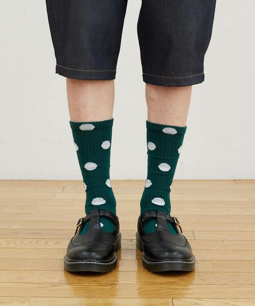 FRAPBOIS（フラボア）の「ドットソックス（ソックス/靴下・レディース・ホワイト/ブラック/グリーン・FREE）」の12枚目の写真