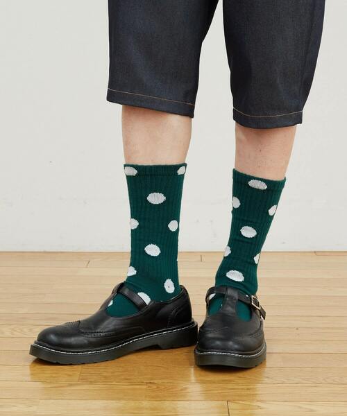 FRAPBOIS（フラボア）の「ドットソックス（ソックス/靴下・レディース・ホワイト/ブラック/グリーン・FREE）」の13枚目の写真