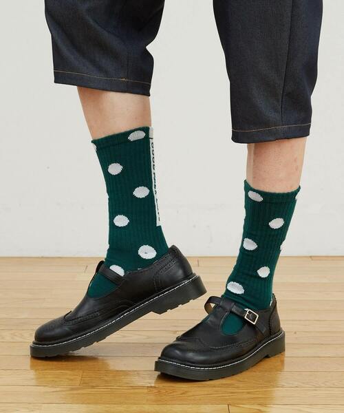 FRAPBOIS（フラボア）の「ドットソックス（ソックス/靴下・レディース・ホワイト/ブラック/グリーン・FREE）」の14枚目の写真