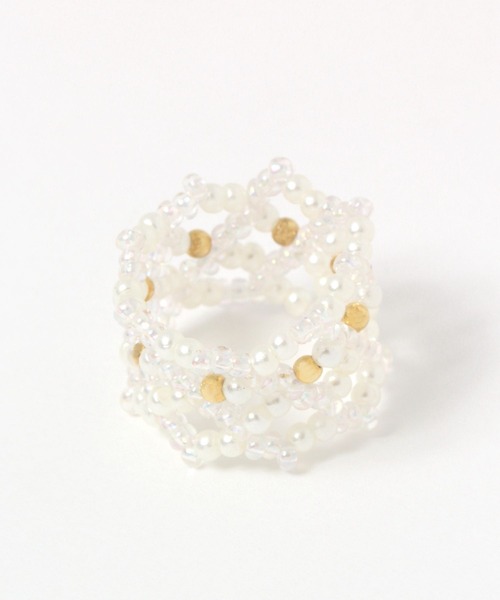 studio CLIP（スタディオクリップ）の「ワイドビーズゴムリング（ブレスレット・レディース・その他1・FREE）」の2枚目の写真