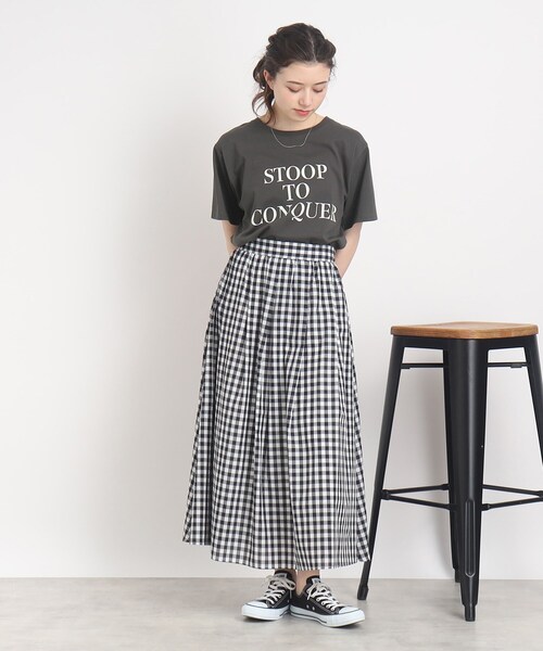 Cutie Blonde（キューティーブロンド）の「◆【接触冷感】シューアイス　プリントTシャツ（Tシャツ/カットソー・レディース・ホワイト系その他2/ホワイト系その他/ピンク系5/チャコール/ベージュ系その他3/パープル系5・01/02/03）」の13枚目の写真