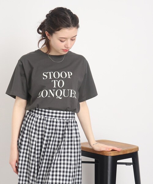 Cutie Blonde（キューティーブロンド）の「◆【接触冷感】シューアイス　プリントTシャツ（Tシャツ/カットソー・レディース・ホワイト系その他2/ホワイト系その他/ピンク系5/チャコール/ベージュ系その他3/パープル系5・01/02/03）」の16枚目の写真