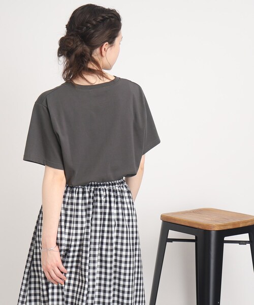 Cutie Blonde（キューティーブロンド）の「◆【接触冷感】シューアイス　プリントTシャツ（Tシャツ/カットソー・レディース・ホワイト系その他2/ホワイト系その他/ピンク系5/チャコール/ベージュ系その他3/パープル系5・01/02/03）」の17枚目の写真