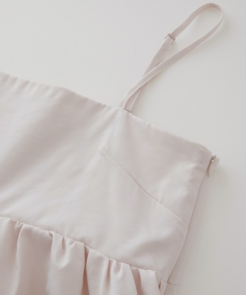 BONLECILL（ボンルシール）の「フレアギャザーキャミソール／ビスチェ
