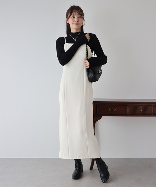 BLUEEAST（ブルーイースト）の「Iラインホルターキャミワンピース（ワンピース・レディース・ブラック/ブルー/アイボリー/ブラウン・MEDIUM）」の15枚目の写真