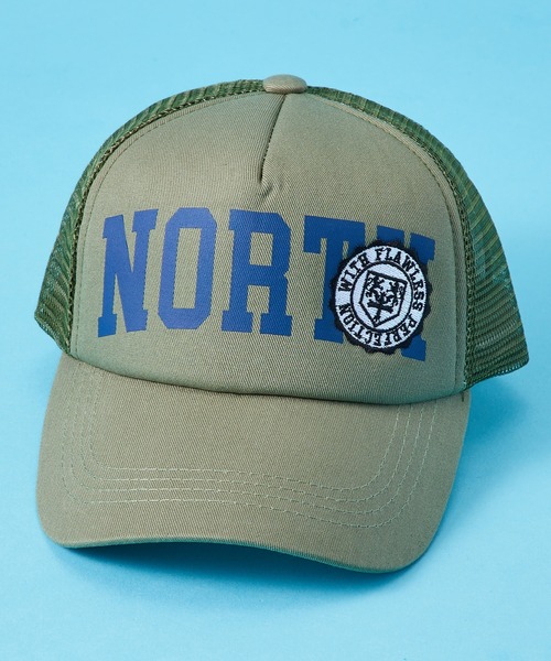 SHISKY（シスキー）の「SHISKY / シスキー サガラワッペン/プリント&ツイルワッペン メッシュキャップ キッズ（キャップ・キッズ・ネイビー/カーキ/ブラック/モカ/ブラウン系/グレー系/ネイビー系/ベージュ/カーキ系/ブラック系/ベージュ系/チャコール/ブラウン/ネイビー系1/ブラウン系1/ネイビー系2・56/54）」の12枚目の写真