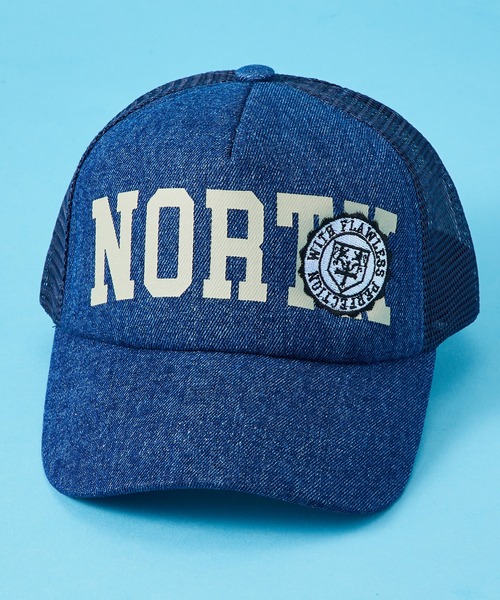 SHISKY（シスキー）の「SHISKY / シスキー サガラワッペン/プリント&ツイルワッペン メッシュキャップ キッズ（キャップ・キッズ・ネイビー/カーキ/ブラック/モカ/ブラウン系/グレー系/ネイビー系/ベージュ/カーキ系/ブラック系/ベージュ系/チャコール/ブラウン/ネイビー系1/ブラウン系1/ネイビー系2・56/54）」の15枚目の写真