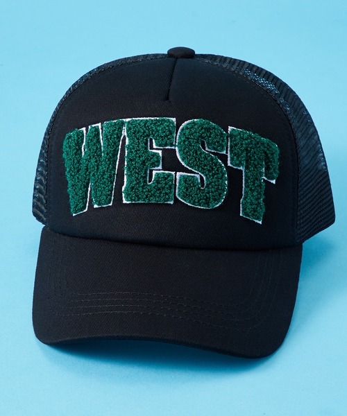 SHISKY（シスキー）の「SHISKY / シスキー サガラワッペン/プリント&ツイルワッペン メッシュキャップ キッズ（キャップ・キッズ・ネイビー/カーキ/ブラック/モカ/ブラウン系/グレー系/ネイビー系/ベージュ/カーキ系/ブラック系/ベージュ系/チャコール/ブラウン/ネイビー系1/ブラウン系1/ネイビー系2・56/54）」の2枚目の写真