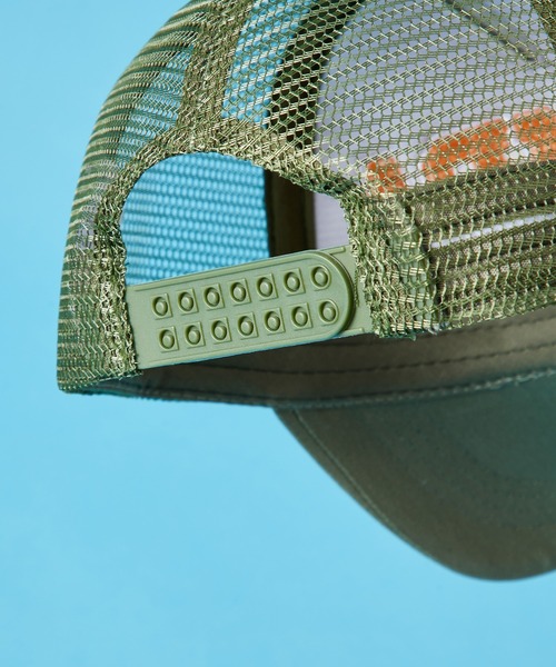 SHISKY（シスキー）の「SHISKY / シスキー サガラワッペン/プリント&ツイルワッペン メッシュキャップ キッズ（キャップ・キッズ・ネイビー/カーキ/ブラック/モカ/ブラウン系/グレー系/ネイビー系/ベージュ/カーキ系/ブラック系/ベージュ系/チャコール/ブラウン/ネイビー系1/ブラウン系1/ネイビー系2・56/54）」の17枚目の写真