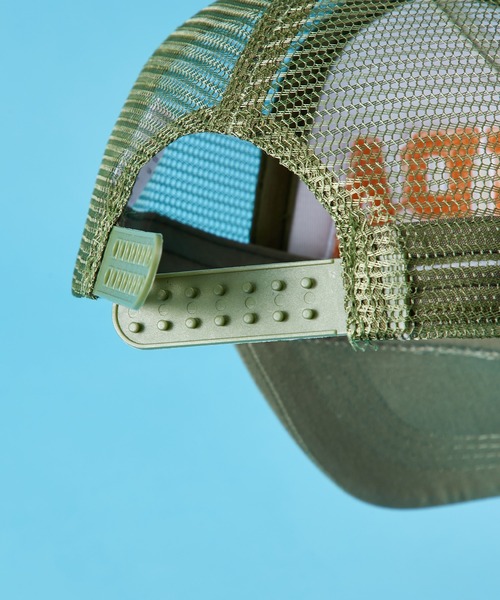 SHISKY（シスキー）の「SHISKY / シスキー サガラワッペン/プリント&ツイルワッペン メッシュキャップ キッズ（キャップ・キッズ・ネイビー/カーキ/ブラック/モカ/ブラウン系/グレー系/ネイビー系/ベージュ/カーキ系/ブラック系/ベージュ系/チャコール/ブラウン/ネイビー系1/ブラウン系1/ネイビー系2・56/54）」の20枚目の写真