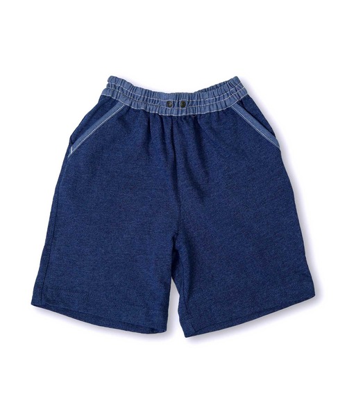 DILASH(ディラッシュ)の「デニム天竺パンツ(4.5分丈)(デニムパンツ・キッズ・ブルー/サックスブルー・100/110/120/130/140/90/80)」の4枚目の写真