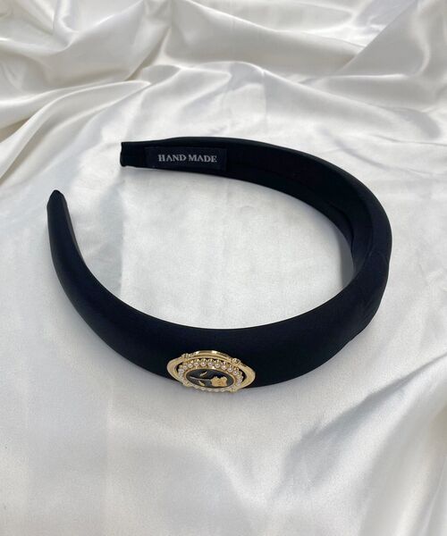 casita(RETRO GIRL)（カシータ）の「モチーフカチューシャ（カチューシャ・レディース・オフホワイト/ブラック・ONE SIZE）」の2枚目の写真