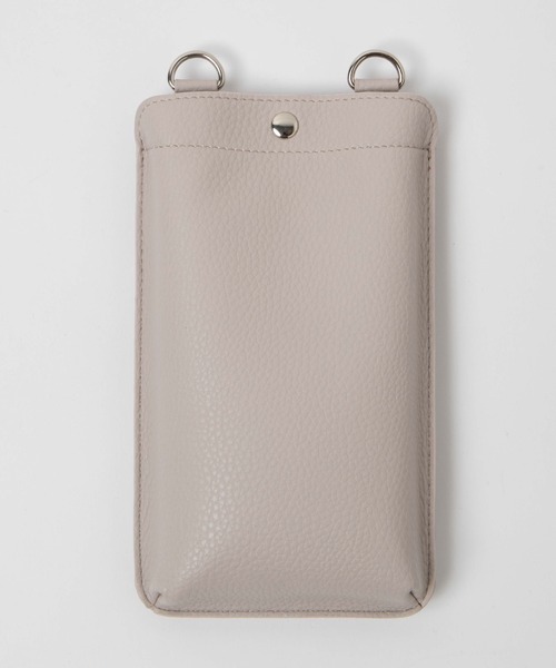 WEGO(ウィゴー)の「WEGO/PUスマホポーチ(スマホグッズ・レディース・ブルー系その他/ライトベージュ/ブラック・FREE)」の8枚目の写真
