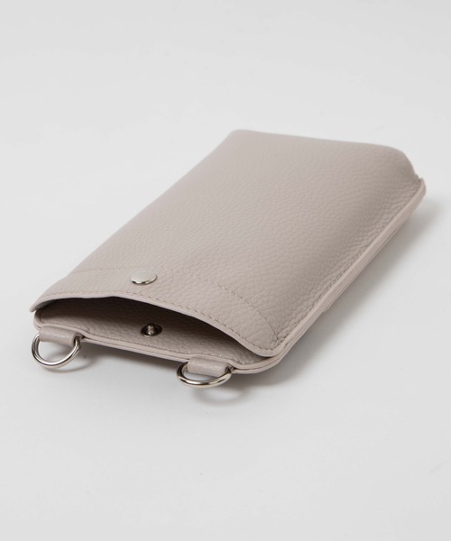 WEGO(ウィゴー)の「WEGO/PUスマホポーチ(スマホグッズ・レディース・ブルー系その他/ライトベージュ/ブラック・FREE)」の13枚目の写真