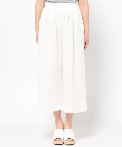 mystic(ミスティック)の「ワイドパンツ(その他パンツ・レディース・チャコールグレー/オフホワイト/グレー・フリ-)」の4枚目の写真