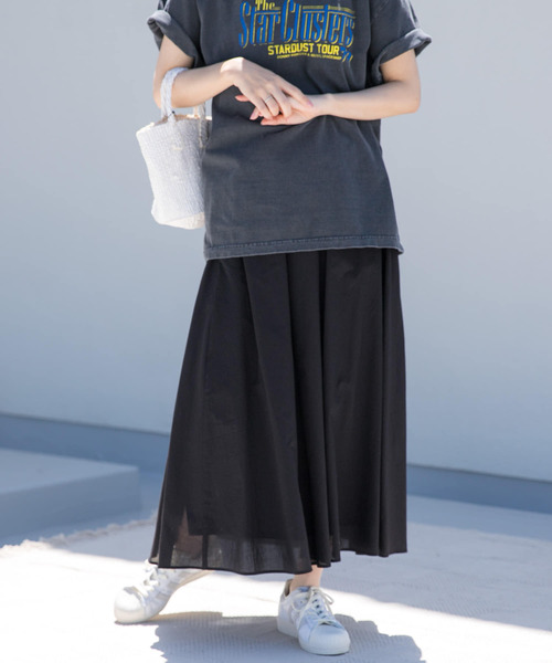 URBAN RESEARCH DOORS（アーバンリサーチドアーズ）の「コットンボイルギャザースカート（スカート・レディース・ブラック/ブルー/ベージュ・MEDIUM）」の16枚目の写真