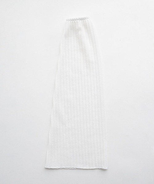 WEGO（ウィゴー）の「WEGO/サマーニットレッグカバー（レッグウォーマー・レディース・ホワイト/ブラック/ライトグレー・FREE）」の5枚目の写真