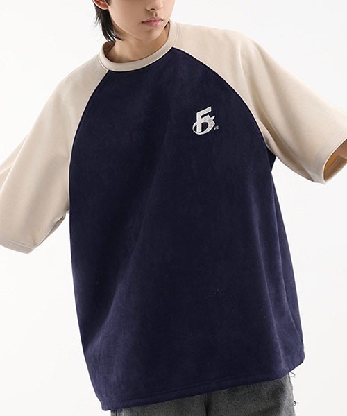 WESTBOY(ウエストボーイ)の「ビッグシルエットラグランTシャツWOK23S3TP07【WB ORIGINALS】(Tシャツ/カットソー・メンズ・ネイビー/レッド/グリーン・L/M/XL)」の10枚目の写真