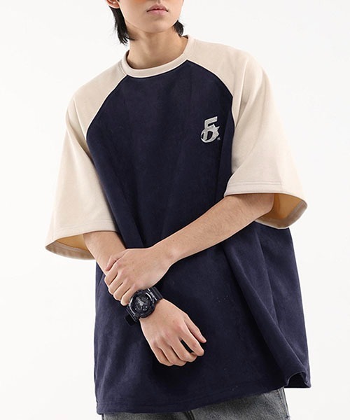 WESTBOY(ウエストボーイ)の「ビッグシルエットラグランTシャツWOK23S3TP07【WB ORIGINALS】(Tシャツ/カットソー・メンズ・ネイビー/レッド/グリーン・L/M/XL)」の22枚目の写真