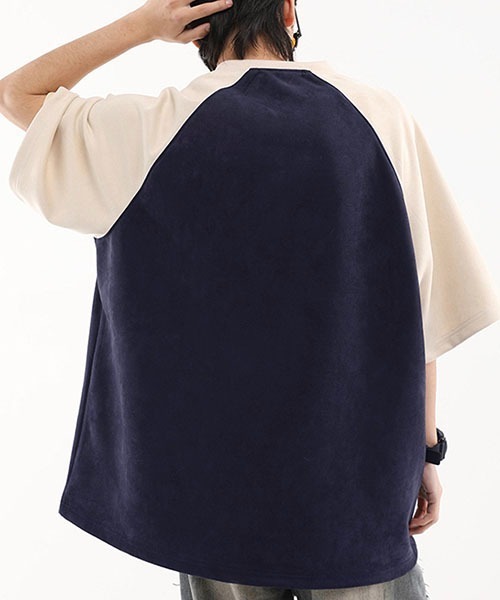 WESTBOY(ウエストボーイ)の「ビッグシルエットラグランTシャツWOK23S3TP07【WB ORIGINALS】(Tシャツ/カットソー・メンズ・ネイビー/レッド/グリーン・L/M/XL)」の7枚目の写真