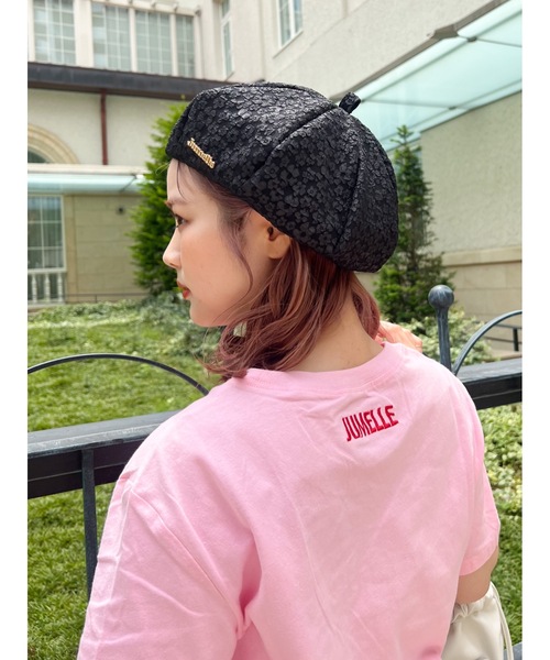 JUMELLE（ジュメロ）の「エンボスベレー帽（ハンチング/ベレー帽・レディース・ブラック・FREE）」の8枚目の写真