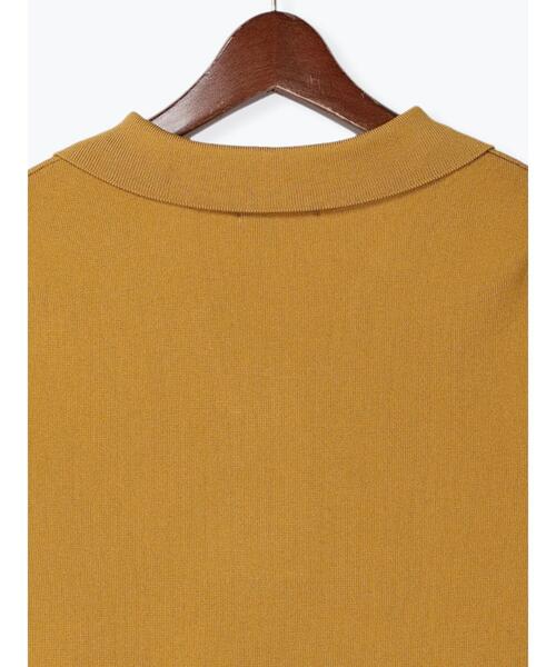 Te chichi(テチチ)の「パール釦スキッパーニットポロシャツ(ニット/セーター・レディース・ブラック/イエロー/オフホワイト・F)」の17枚目の写真