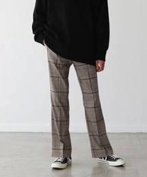 TRストレッチシューカットフレアスラックスパンツ