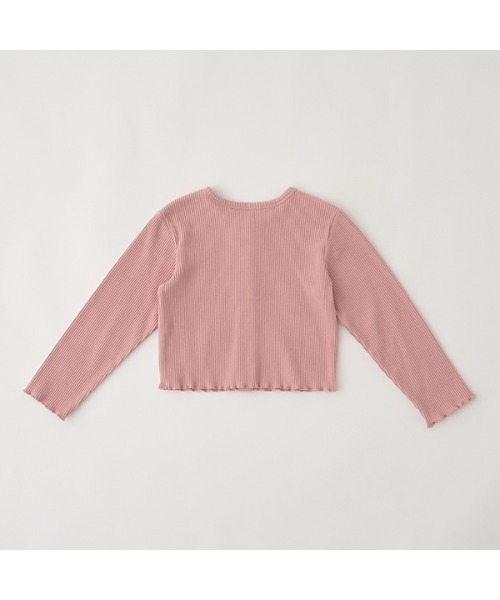 Lycee mine（リセマイン）の「アソートテレコカーディガン（Tシャツ/カットソー・キッズ・ミント/グレイッシュベージュ/アイボリー/ピンク/ブラック/グレー/レッド/エメラルド・150cm/130cm/110cm/140cm/120cm/100cm）」の11枚目の写真