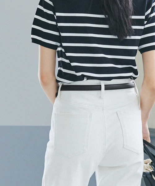 coca（coca）（コカ）の「マットフェイクレザー細ベルト（ベルト・レディース・ブラウン/ブラック・ONE SIZE）」の8枚目の写真