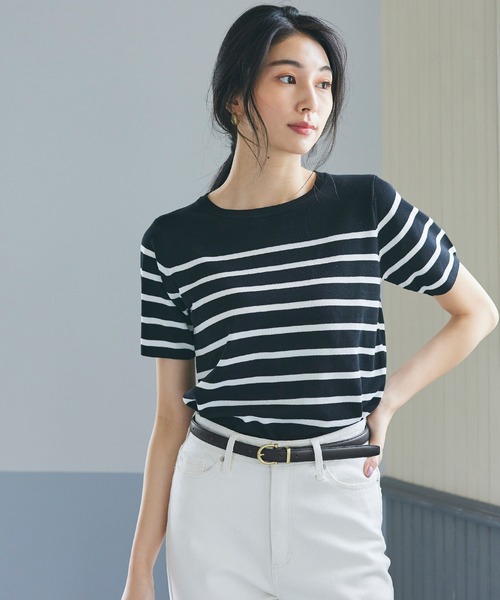 coca（coca）（コカ）の「マットフェイクレザー細ベルト（ベルト・レディース・ブラウン/ブラック・ONE SIZE）」の10枚目の写真