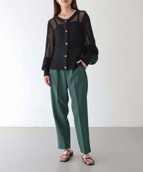 カーディガン 「vingtrois」メッシュニットカーディガン レディース HER CLOSET カーディガン 「vingtrois」メッシュニット