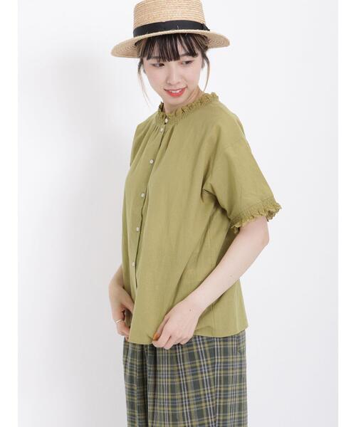 ぴくラシュトン ラバーフェイス クライングベア、サマンサモスモスブラウス kazumi×Samansa Mos2】前後2WAYブラウス（オフホワイト/ブラック