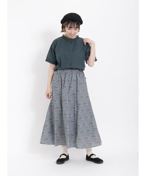 Samansa Mos2（サマンサ モスモス）の「襟レースシャーリング前後2WAYブラウス（シャツ/ブラウス・レディース・ブラック/ブラウン/オフホワイト/イエロー/ブルー/グリーン・F）」の15枚目の写真