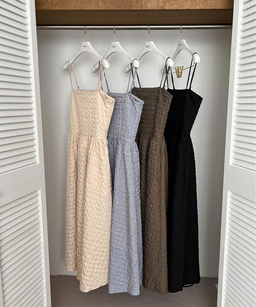 Olu.（オルドット）の「ジャガードキャミソールワンピース（ドレス・レディース・アイボリー/カーキ/ブラック・FREE）」の18枚目の写真