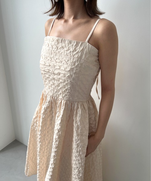 Olu.（オルドット）の「ジャガードキャミソールワンピース（ドレス・レディース・アイボリー/カーキ/ブラック・FREE）」の22枚目の写真