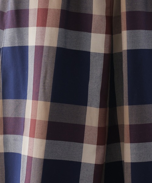 frames RAY CASSIN（フレームスレイカズン）の「秋冬コーデに活躍まちがいなし。ビッグチェックスカート（スカート・レディース・ブラウン系/グリーン系/ブルー系/パープル系/ベージュ系・FREE）」の19枚目の写真