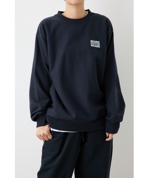 RODEO CROWNS WIDE BOWL（ロデオクラウンズワイドボウル）の「SHARE HEAVY WEIGHT プルオーバー（スウェット・レディース・ブルー/マスタード/ブラック/ライトグレー・MEDIUM/LARGE）」の2枚目の写真