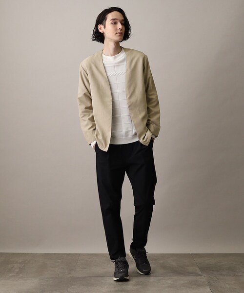 THE SHOP TK (ザ ショップ ティーケー )の「◆スウェードタッチノーカラーカーディガン(カーディガン/ボレロ・メンズ・ブラック/グレー/ベージュ・02/03/04)」の10枚目の写真