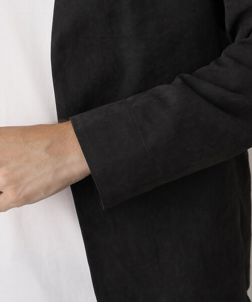 THE SHOP TK (ザ ショップ ティーケー )の「◆スウェードタッチノーカラーカーディガン(カーディガン/ボレロ・メンズ・ブラック/グレー/ベージュ・02/03/04)」の18枚目の写真