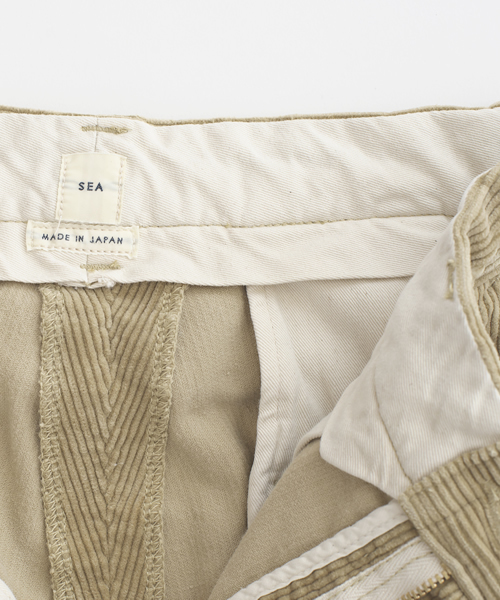 SEA（シー）の「VINTAGE 858H ハイライズコーデュロイワイドショーツ（その他パンツ・レディース・ベージュ/インディゴブルー・26inch/24inch/25inch）」の5枚目の写真