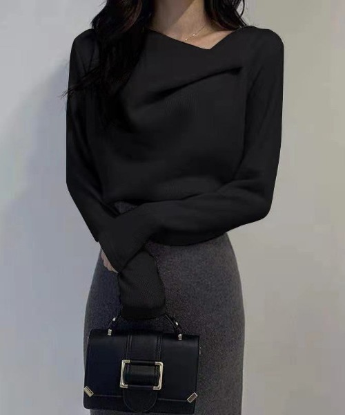 DECEMBERMAY♥️長袖トップス セール】長袖トップス やわらか秋冬トップス（Tシャツ