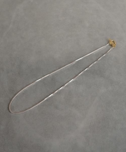 ISOLATION(アイソレーション)の「【ISOLATION / アイソレーション】Silver925 Venetian Chain Necklace / シルバー925 ベネチアンチェーンネックレス(ネックレス・レディース・シルバー/シルバー×ゴールド・40cm/50cm)」の2枚目の写真