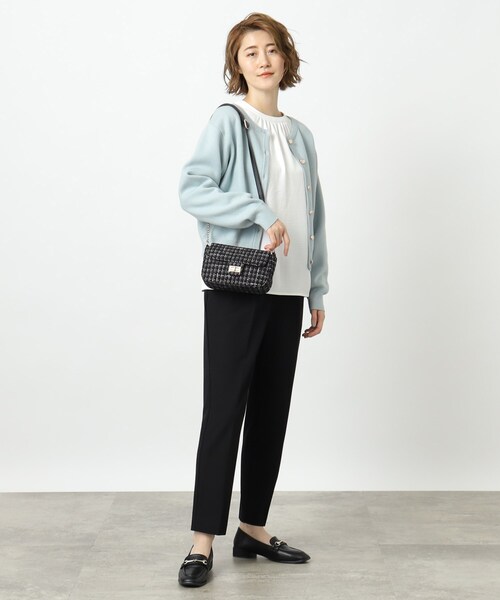 grove（グローブ）の「◆【美人百花11月号掲載】キルトフェイクファーツイードミニショルダー（ショルダーバッグ・レディース・ブラック系1/ベージュ系その他6/ベージュ系その他2/アイボリー系1・00）」の8枚目の写真