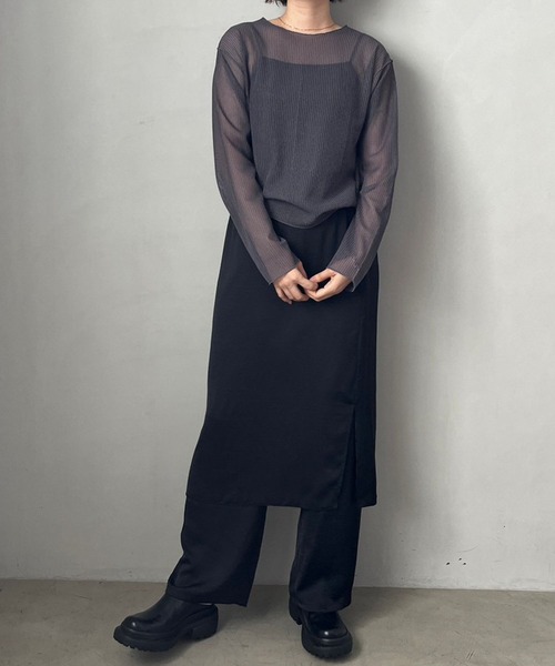 LOWRYS FARM(ローリーズファーム)の「ラッセルプルオーバーLS 980562(Tシャツ/カットソー・レディース・チャコールグレー/ブラック/アイボリー/ブルー・FREE)」の11枚目の写真