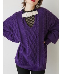 jouetie | ベルトケーブルニット(ニット/セーター)