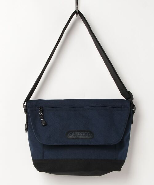 OUTDOOR PRODUCTS スタッズ2wayメッセンジャーバッグ　ブラック OUTDOOR PRODUCTS（アウトドアプロダクツ）の「OUTDOOR PRODUCTS