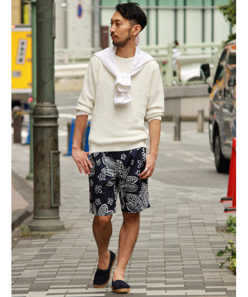 EDIFICE（エディフィス）の「◇イオラニベッチュウ インプリーツ ショーツ（その他パンツ・メンズ・ホワイト/ネイビー・44/48/46）」の18枚目の写真