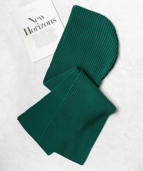 me+em select(ミームセレクト)の「※※【 12color 】ビッグフーディーリブニットカラーマフラー(マフラー・レディース・ブルー/ブルーグレー/オレンジ/ライム/ダークブルー/イエロー/ピンク/アイボリー/パープル/ブラック/グリーン/レッド・FREE)」の21枚目の写真