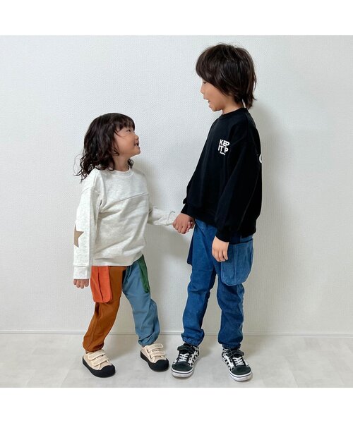 BREEZE（ブリーズ）の「【ストレッチ・裏起毛】あったからくらくサイドポケットパンツ（その他パンツ・キッズ・インディゴブルー/ブラウン/ブラック/カーキ・100/120/150/130/90/110/140）」の8枚目の写真