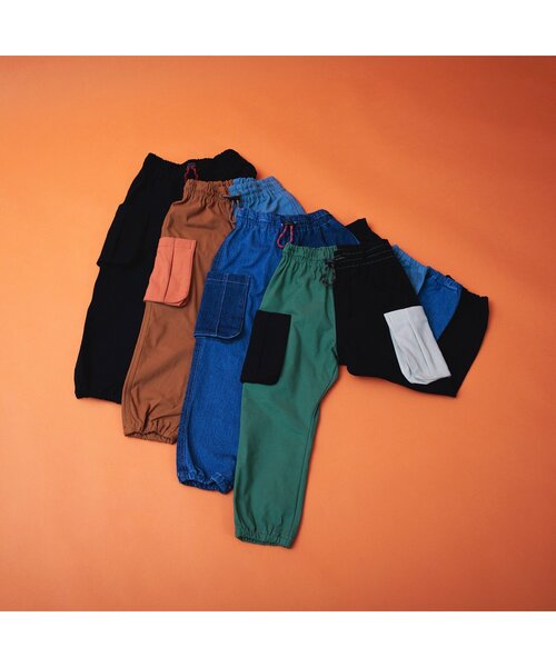BREEZE（ブリーズ）の「【ストレッチ・裏起毛】あったからくらくサイドポケットパンツ（その他パンツ・キッズ・インディゴブルー/ブラウン/ブラック/カーキ・100/120/150/130/90/110/140）」の9枚目の写真